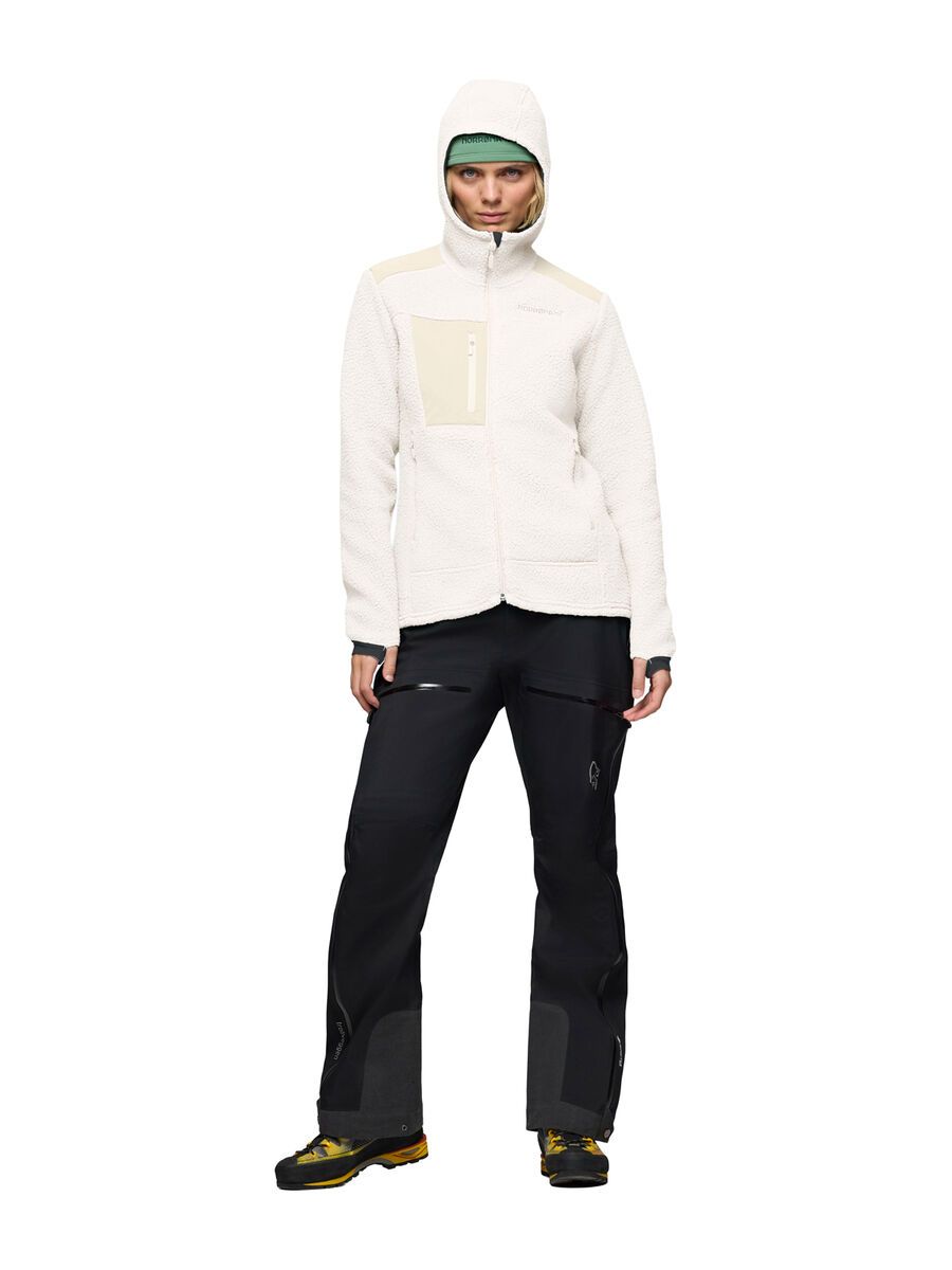 Norrona trollveggen warm3 Zip Hood W's, whisper white - Bild 4