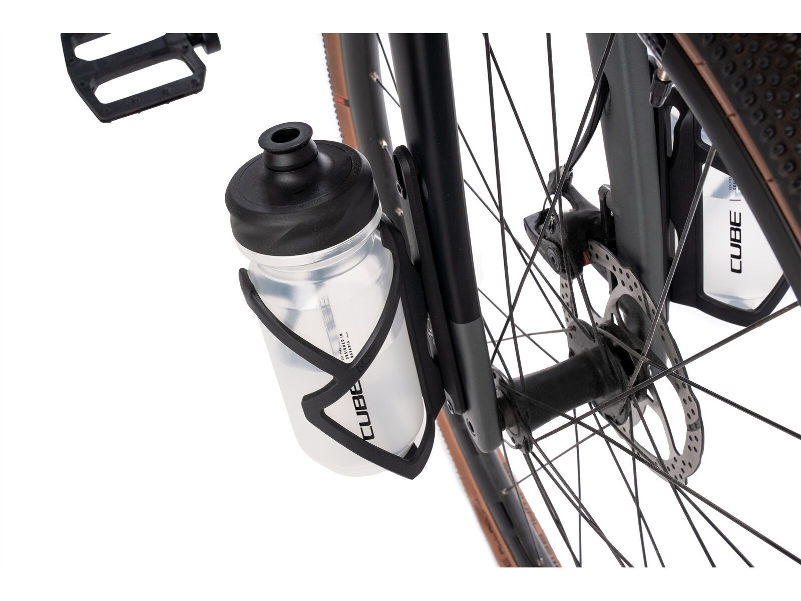 Cube Acid Gabeladapter für Flaschenhalter, schwarz - Bild 4
