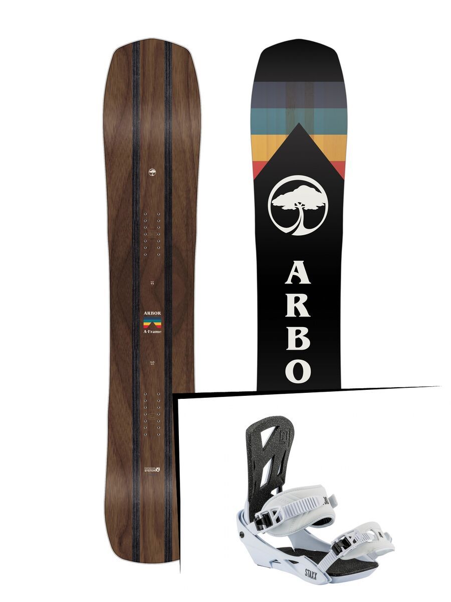 Set: Arbor A-Frame 2019 + Nitro Staxx salt - Bild 1