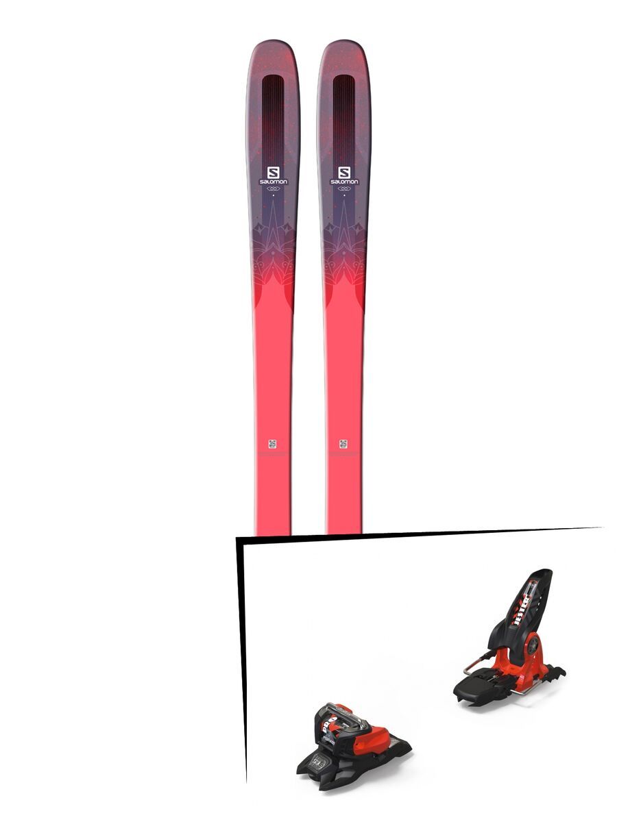 Set: Salomon QST Myriad 85 2018 + Marker Jester 18 Pro ID black/flo-red - Bild 1