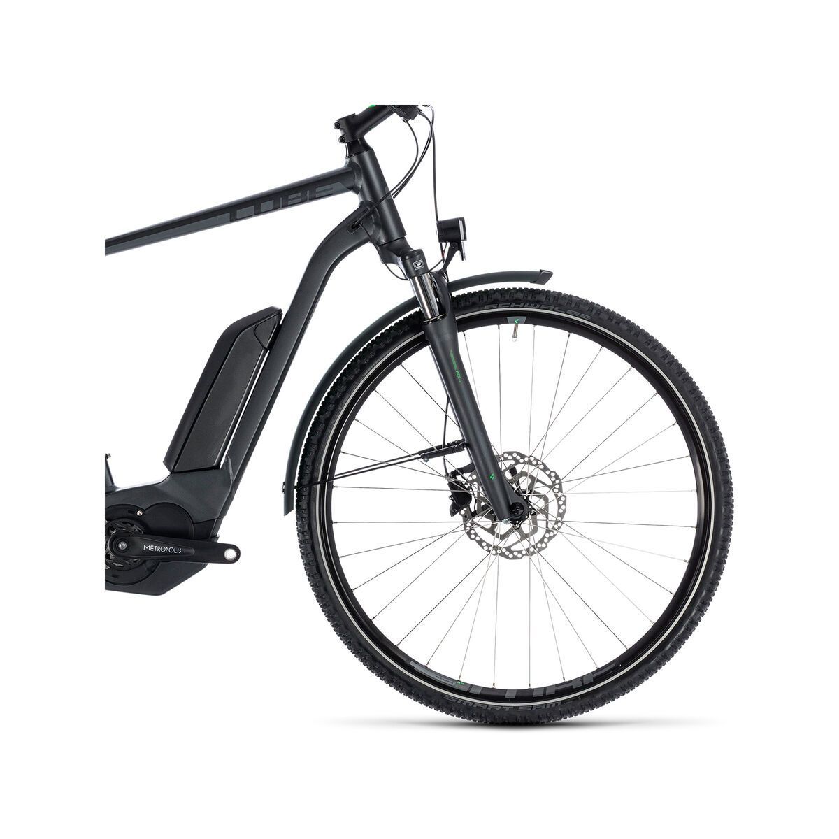 Cube Cross Hybrid Pro Allroad 400, grey´n´flashgreen - Bild 3