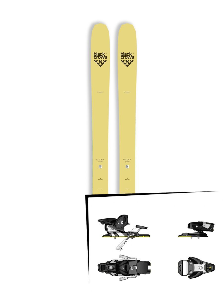 Set: Black Crows Anima Freebird 2018 + Salomon STH2 WTR 13 black/white - Bild 1