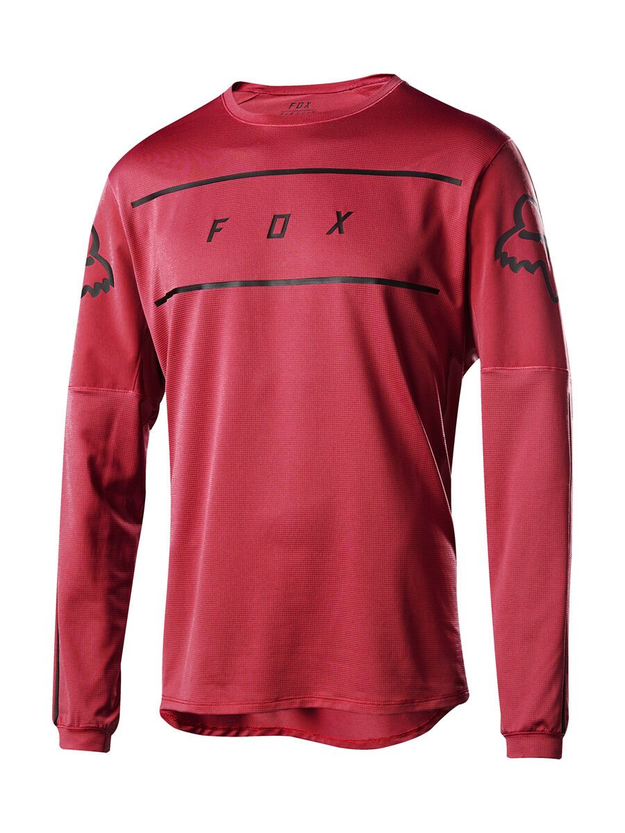 Fox Flexair LS Fine Line Jersey, cardinal - Bild 1