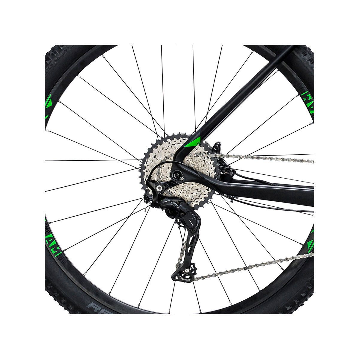 Cube Reaction GTC Race 27.5, carbon´n´green - Bild 4