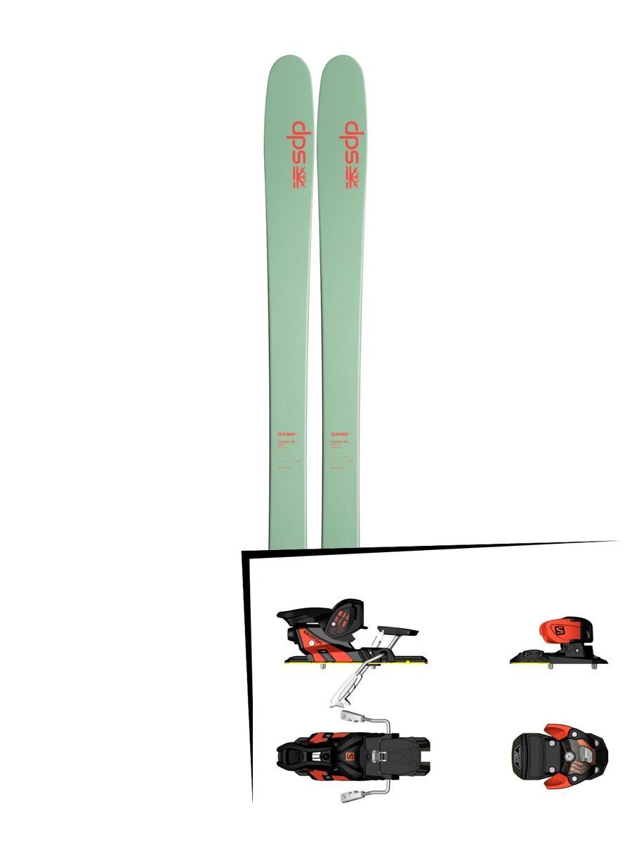 DPS Skis Set: Cassiar 95 Hybrid T2 2016 + Salomon Warden MNC 13 - Bild 1