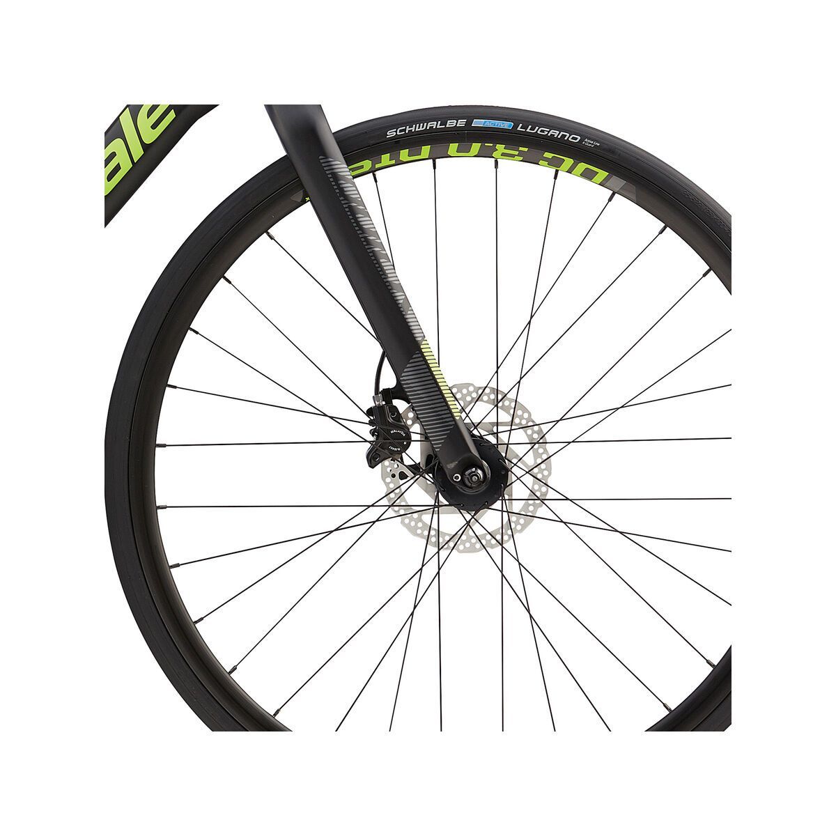 Cannondale Quick Carbon 1, jet black, w/ charcoal grey and berzerker green accents, matte - Bild 3