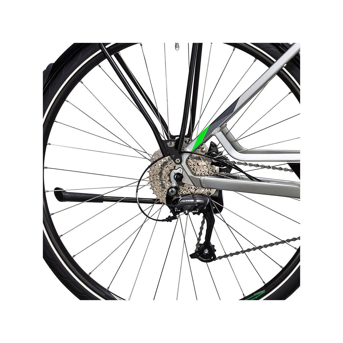 Cube Touring Hybrid ONE 500 Easy Entry, silver´n´flashgreen - Bild 4