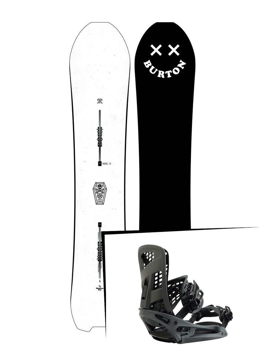 Set: Burton Skeleton Key 2019 + Burton Genesis X EST black matte - Bild 1