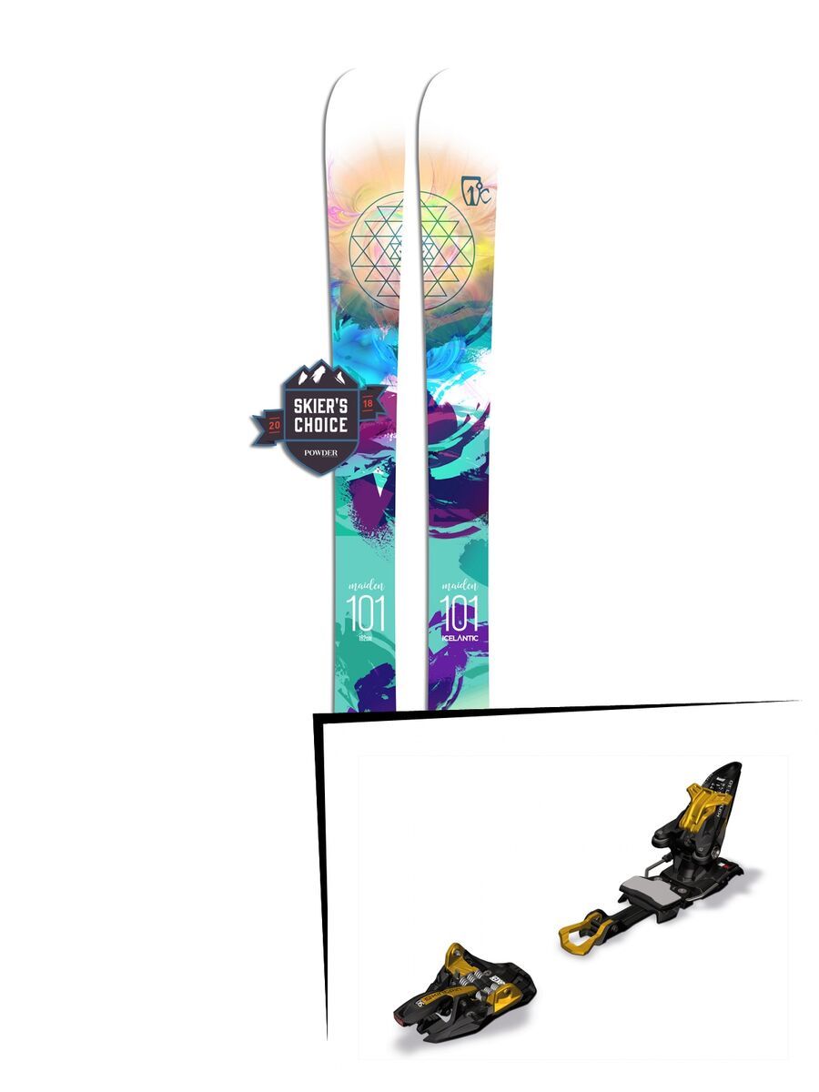 Set: Icelantic Maiden 101 2018 + Marker Kingpin 10 - Bild 1