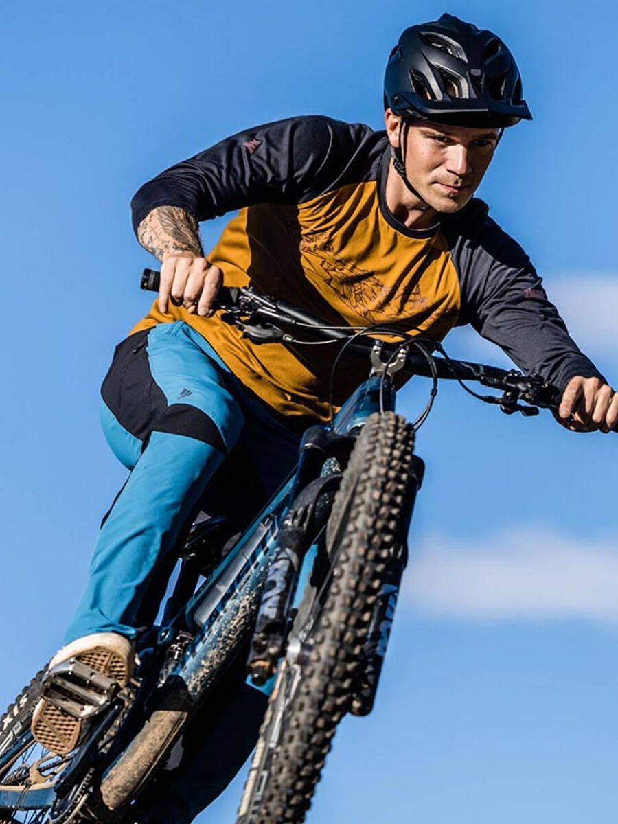 Zimtstern PureFlowz Shirt 3/4 Men’s, golden brown/dark navy - Bild 3