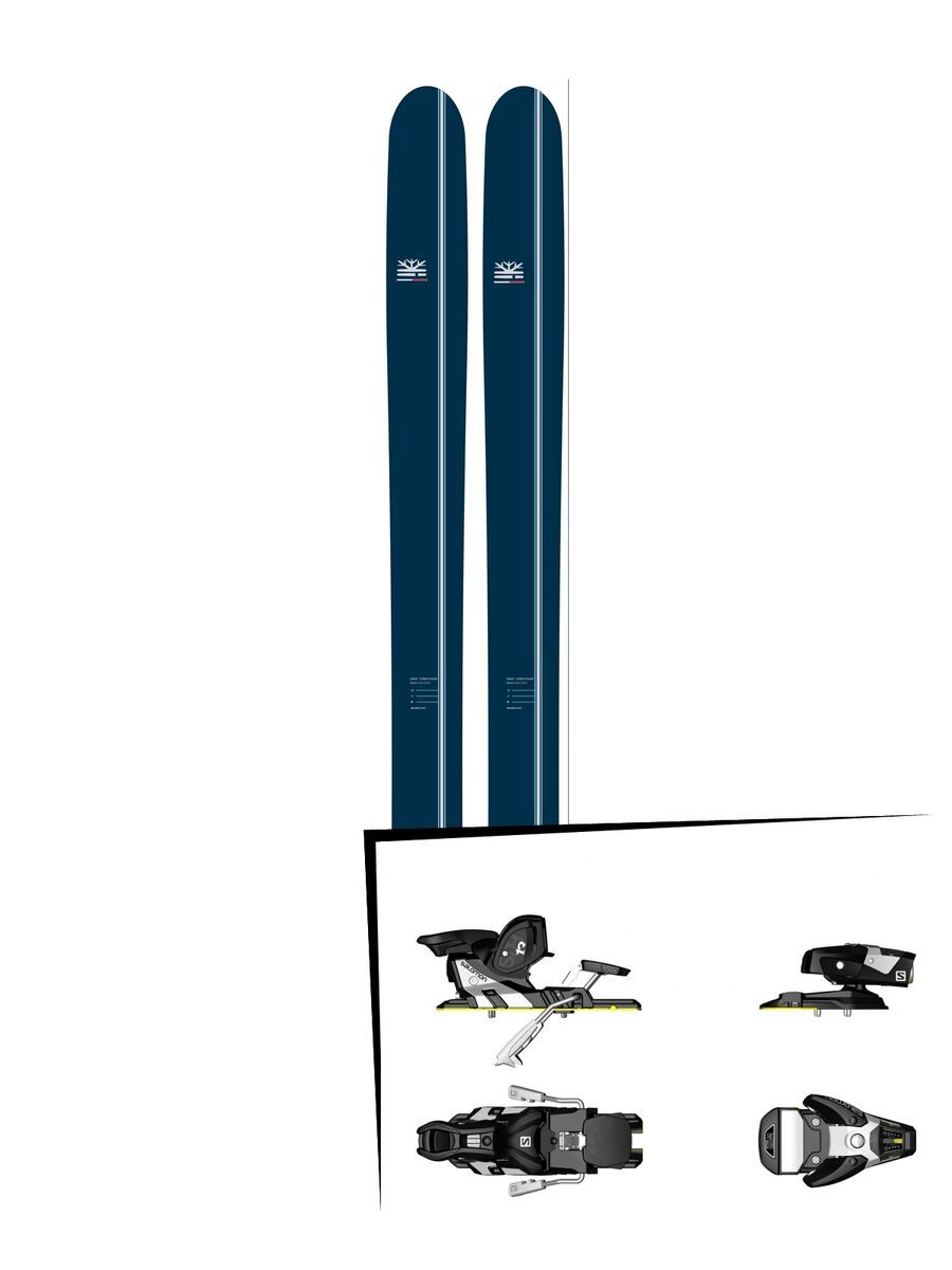 DPS Skis Set: Lotus 124 Powderworks Special Edition 2016 + Salomon STH2 WTR 13 - Bild 1