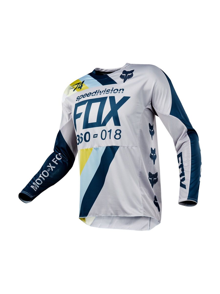 Fox 360 Draftr Jersey, light grey - Bild 1