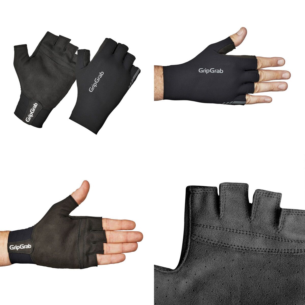 GripGrab Faststream Aero Short Finger Gloves, black - Bild 5