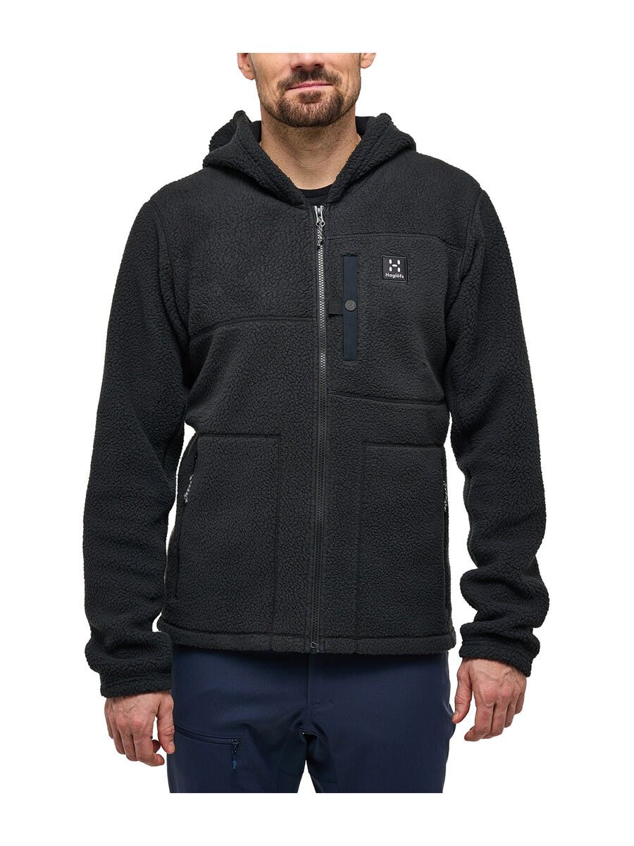 Haglöfs Malung Pile Hood Men, true black - Bild 3