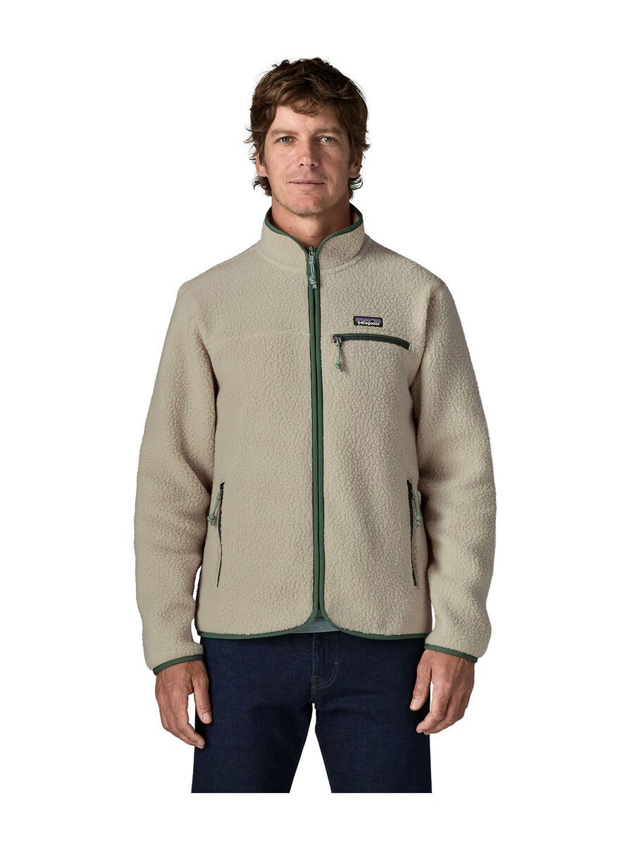 Patagonia Men's Retro Pile Jacket, pelican w/canopy green - Bild 3