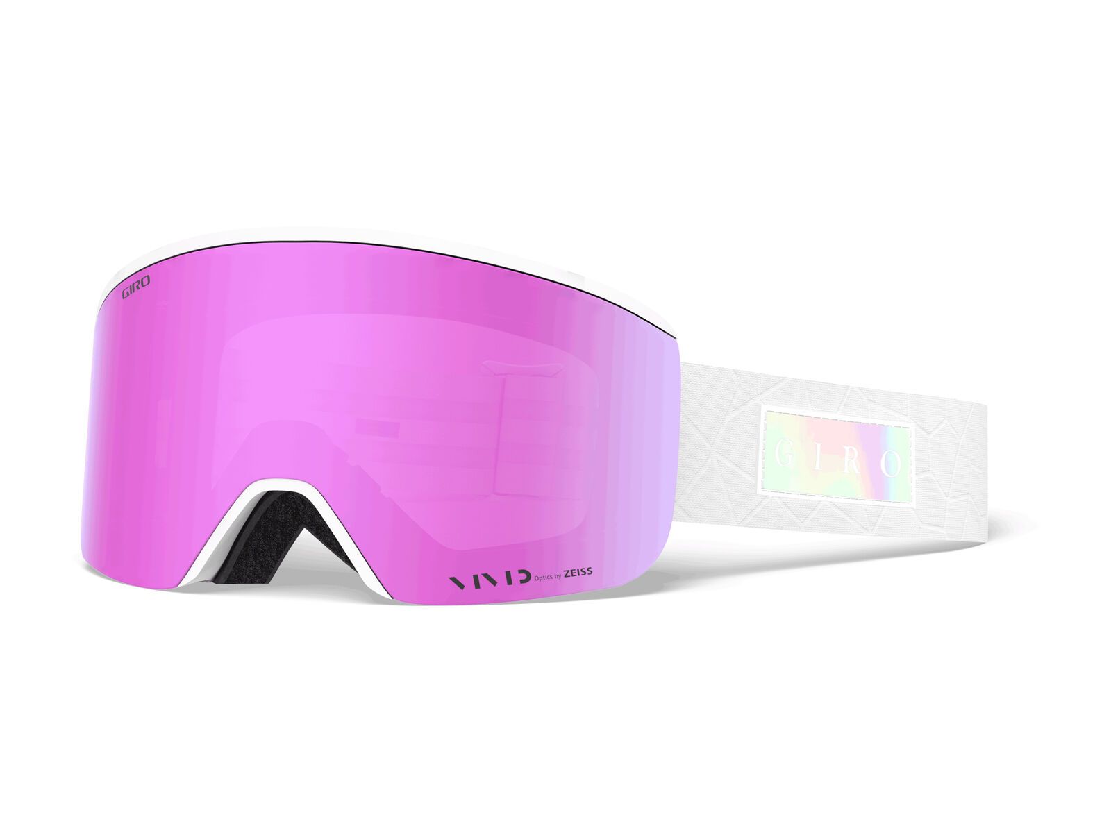 Giro Ella inkl. WS, white iridescent/Lens: vivid pink/vivid infrared - Bild 1