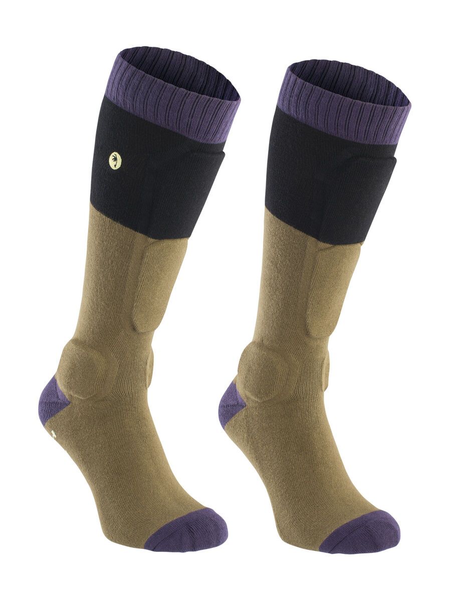 ION Shin Pads BD-Sock, dark-mud - Bild 1
