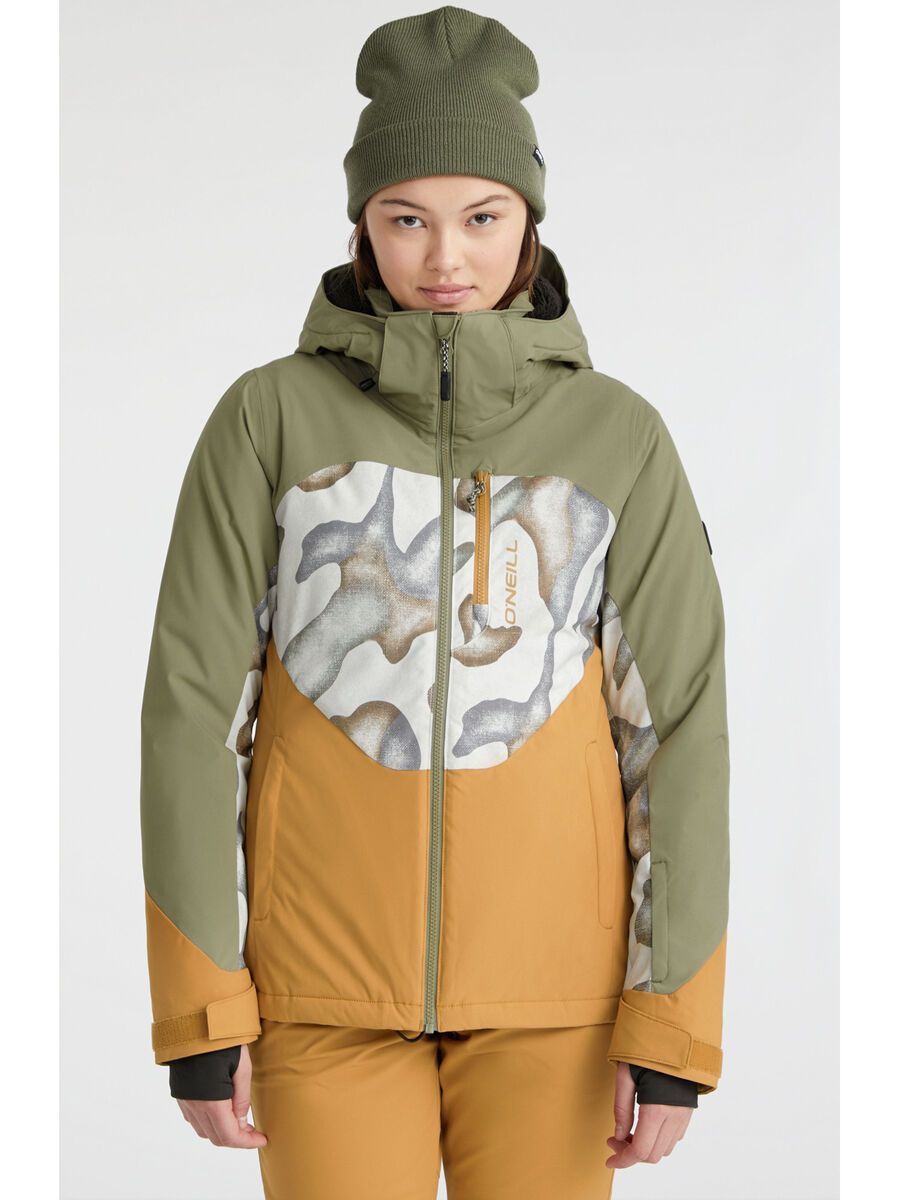 O’Neill Carbonite Jacket, deep lichen green colour block - Bild 3