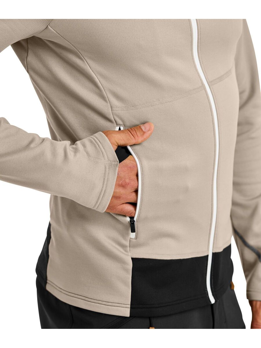 Ortovox Merino Fleece Light Jacket M, grey sand - Bild 6