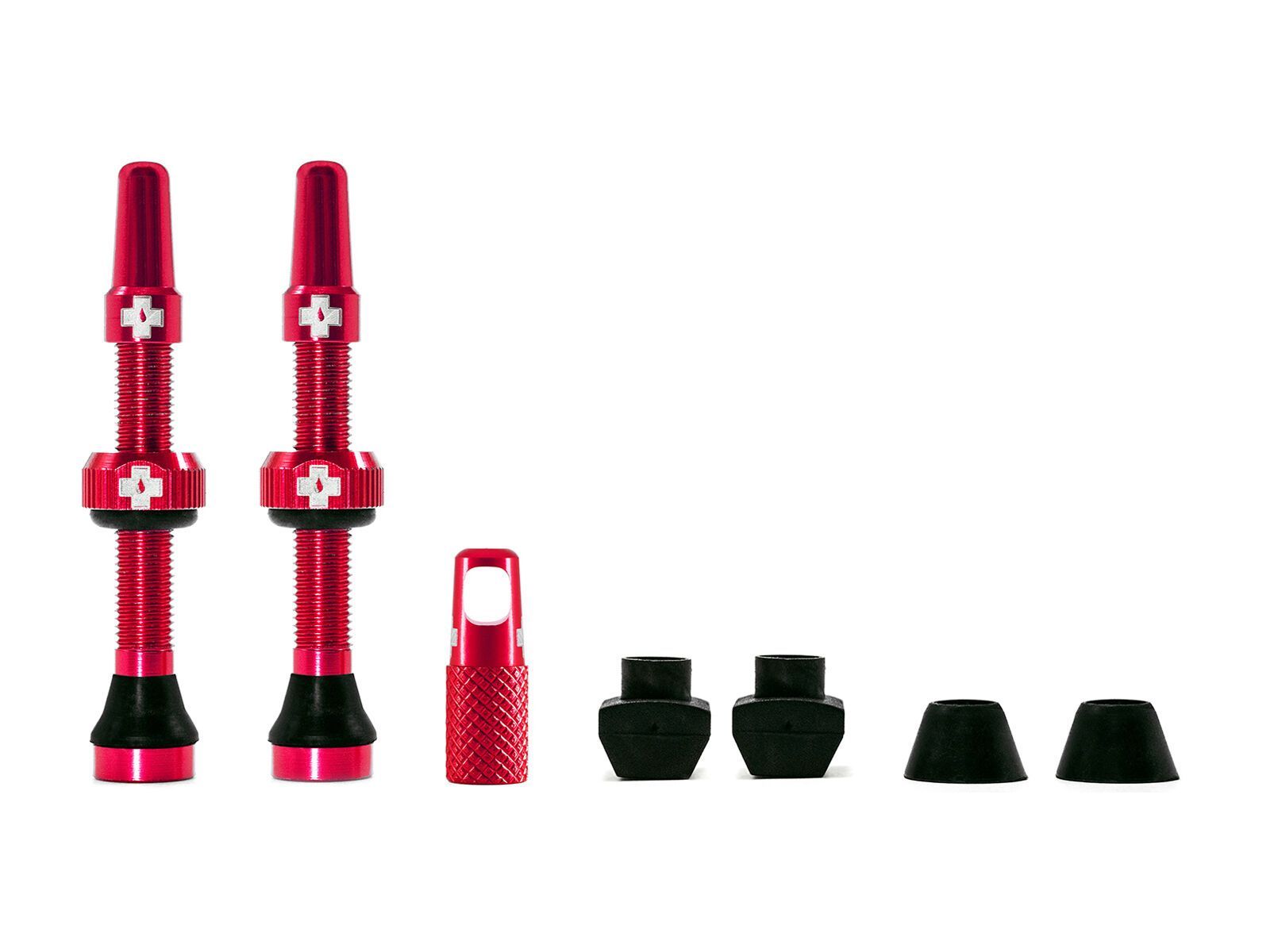 Muc-Off Tubeless Presta Valve - 44 mm, red - Bild 1