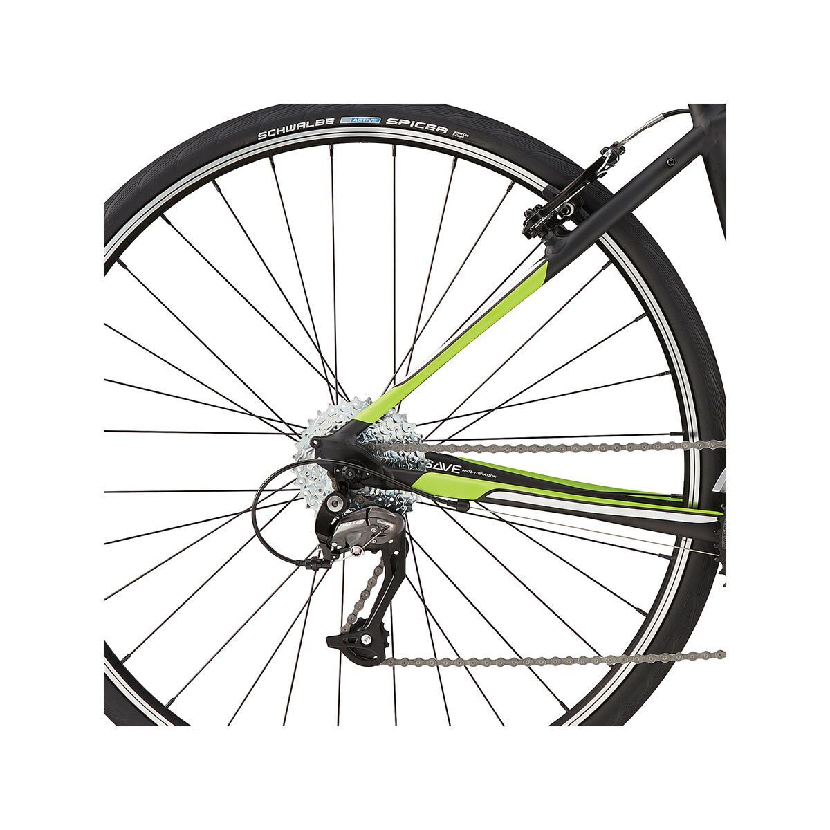 Cannondale Quick 5, jet black w/ berzerker green, magnesium white, gloss - Bild 4