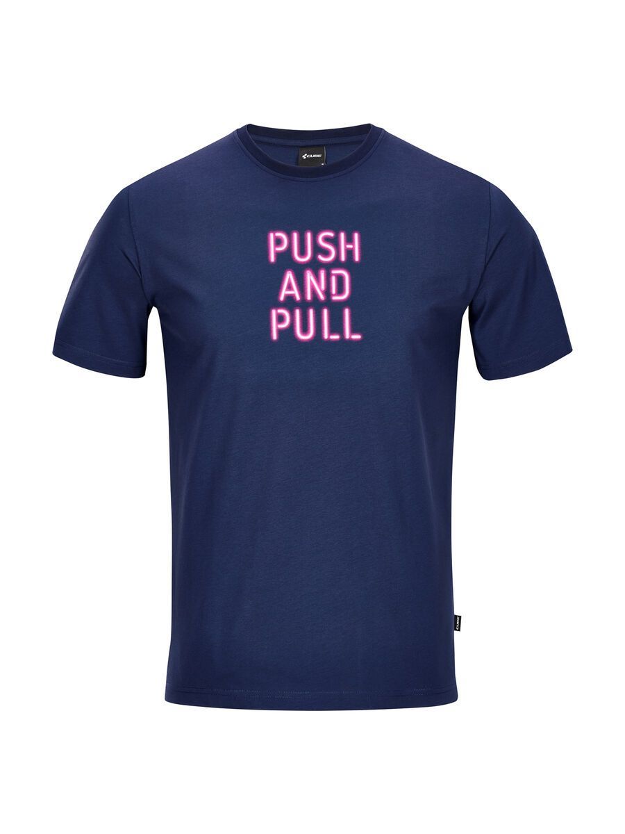 Cube Organic T-Shirt Push & Pull, blue - Bild 1