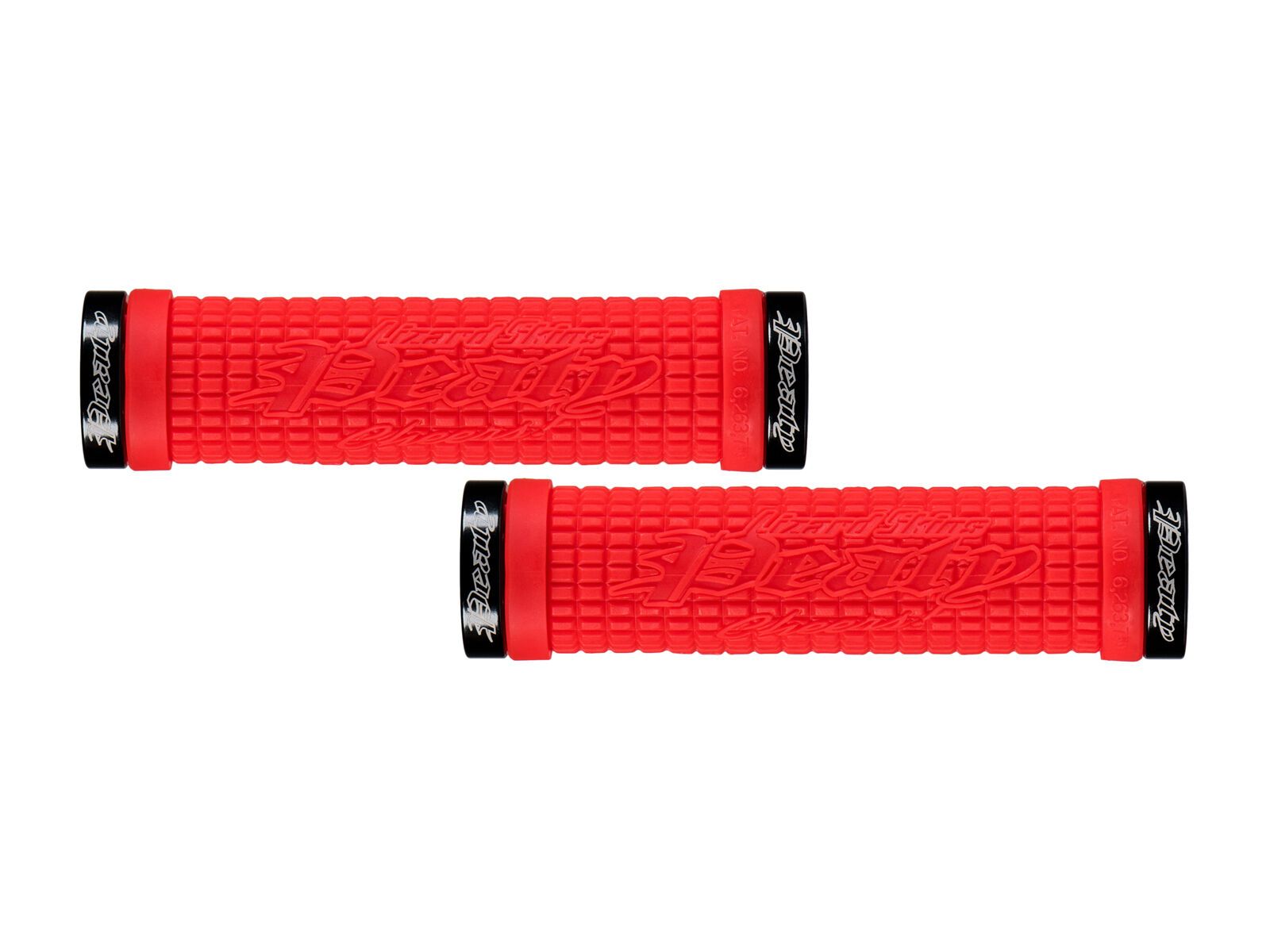Lizard Skins Lock-On Peaty Grips, fire red/black - Bild 1