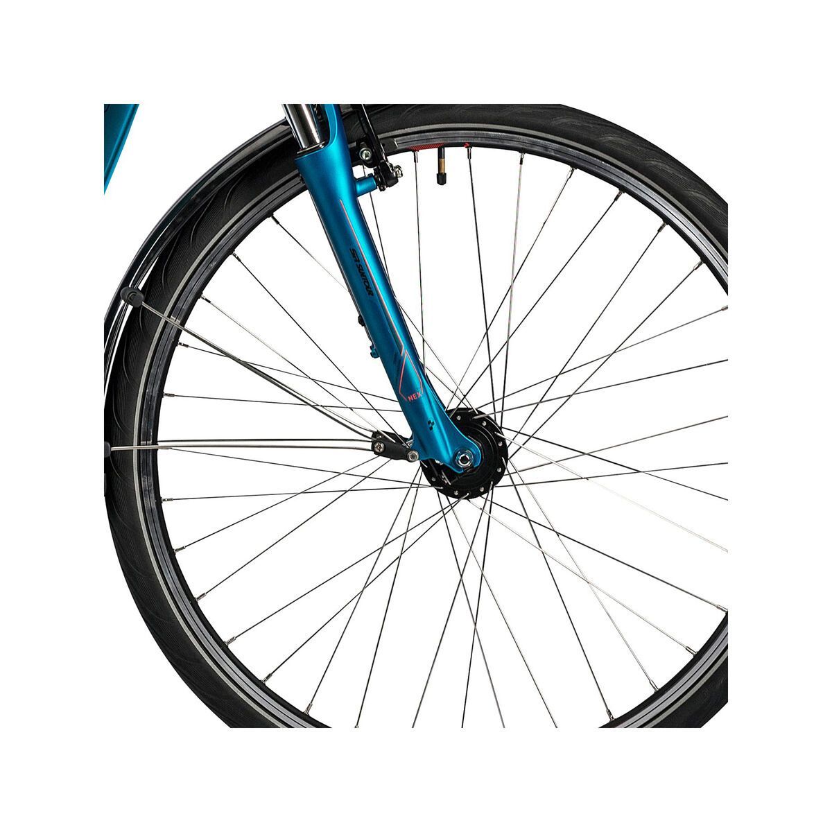 Cube Town Easy Entry, aqua petrol flashred - Bild 2