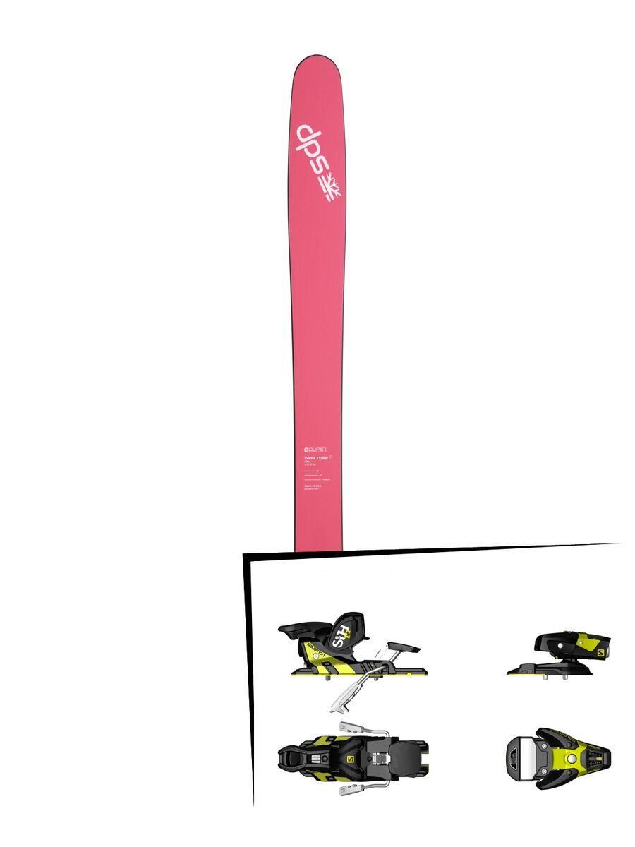 DPS Skis Set: Yvette 112 RP2 Pure3 2016 + Salomon STH2 WTR 13 - Bild 1