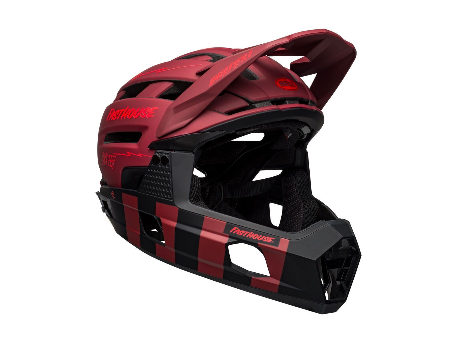 Bell Super Air R Spherical MIPS Fasthouse, matte red/black - Bild 4