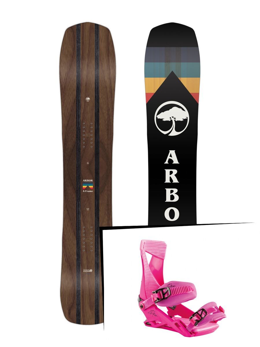Set: Arbor A-Frame 2019 + Nitro Zero muted brights series raspberry - Bild 1