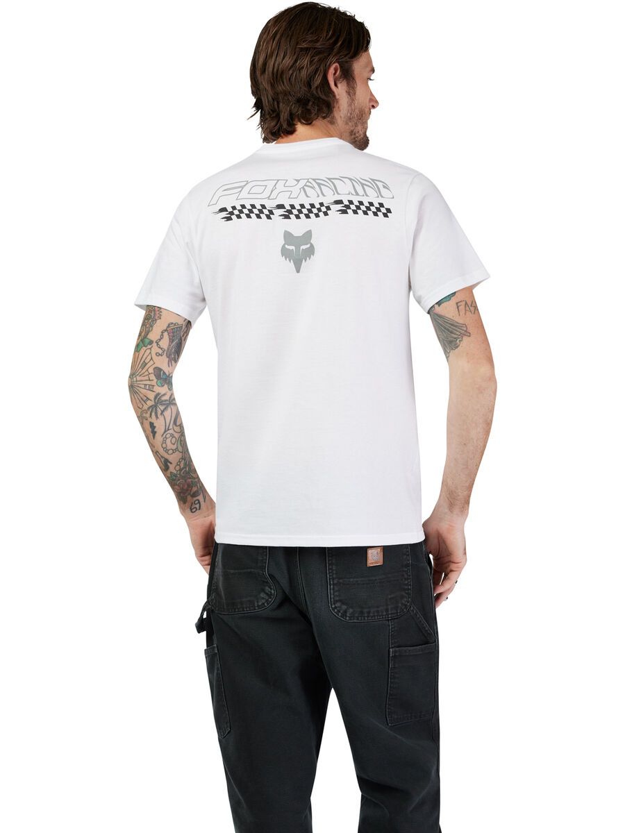 Fox Checkered SS Prem Tee, optic white - Bild 6