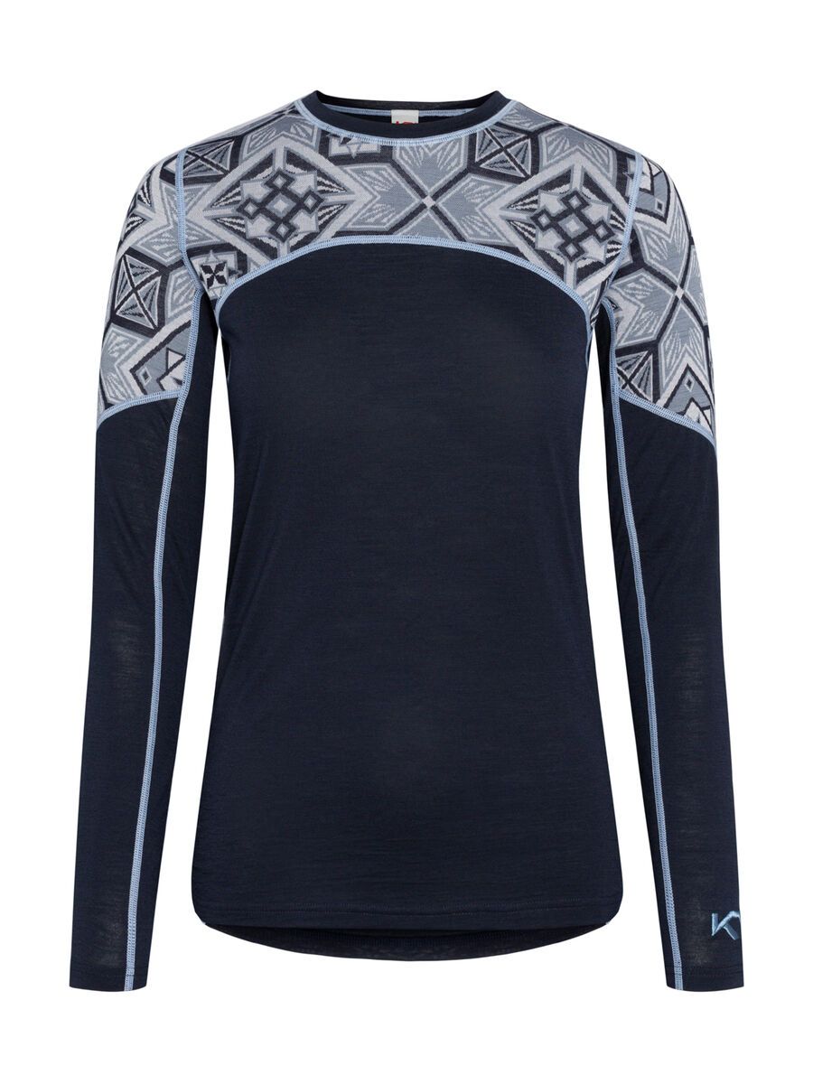 Kari Traa Eloise Long Sleeve Baselayer, dark navy blue - Bild 1