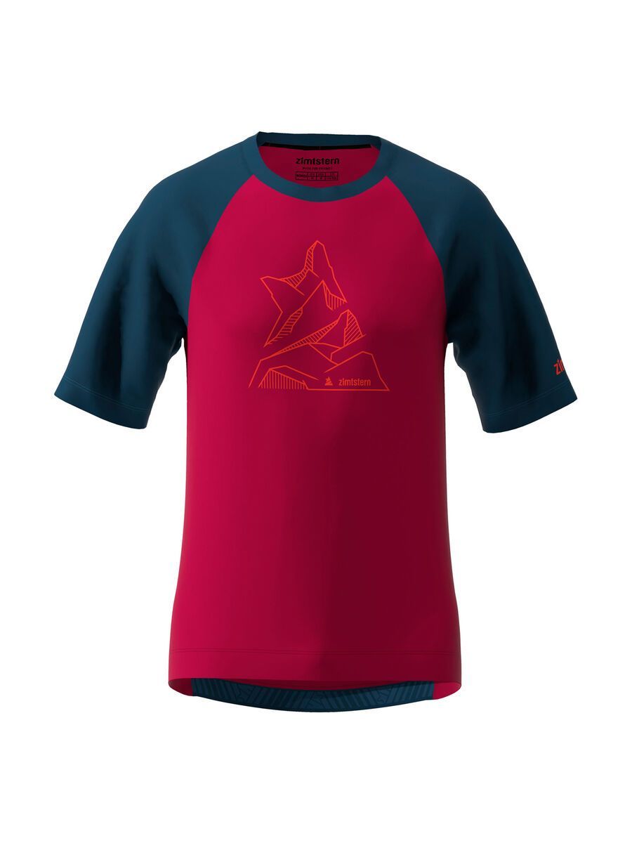 Zimtstern PureFlowz Shirt SS Men, jester red/french navy - Bild 1