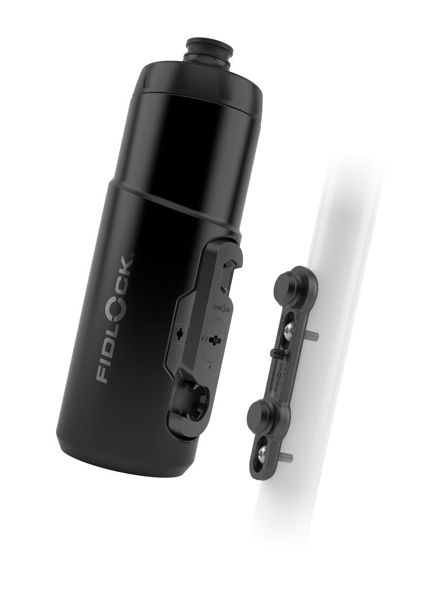 Fidlock Twist Bottle 600 + Bike Base, transparent black - Bild 1