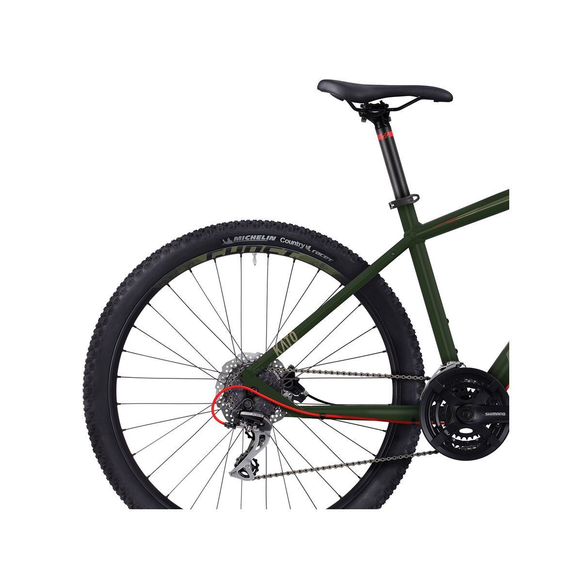Ghost Kato 2 AL 27.5, forest green/army green/neon red - Bild 5