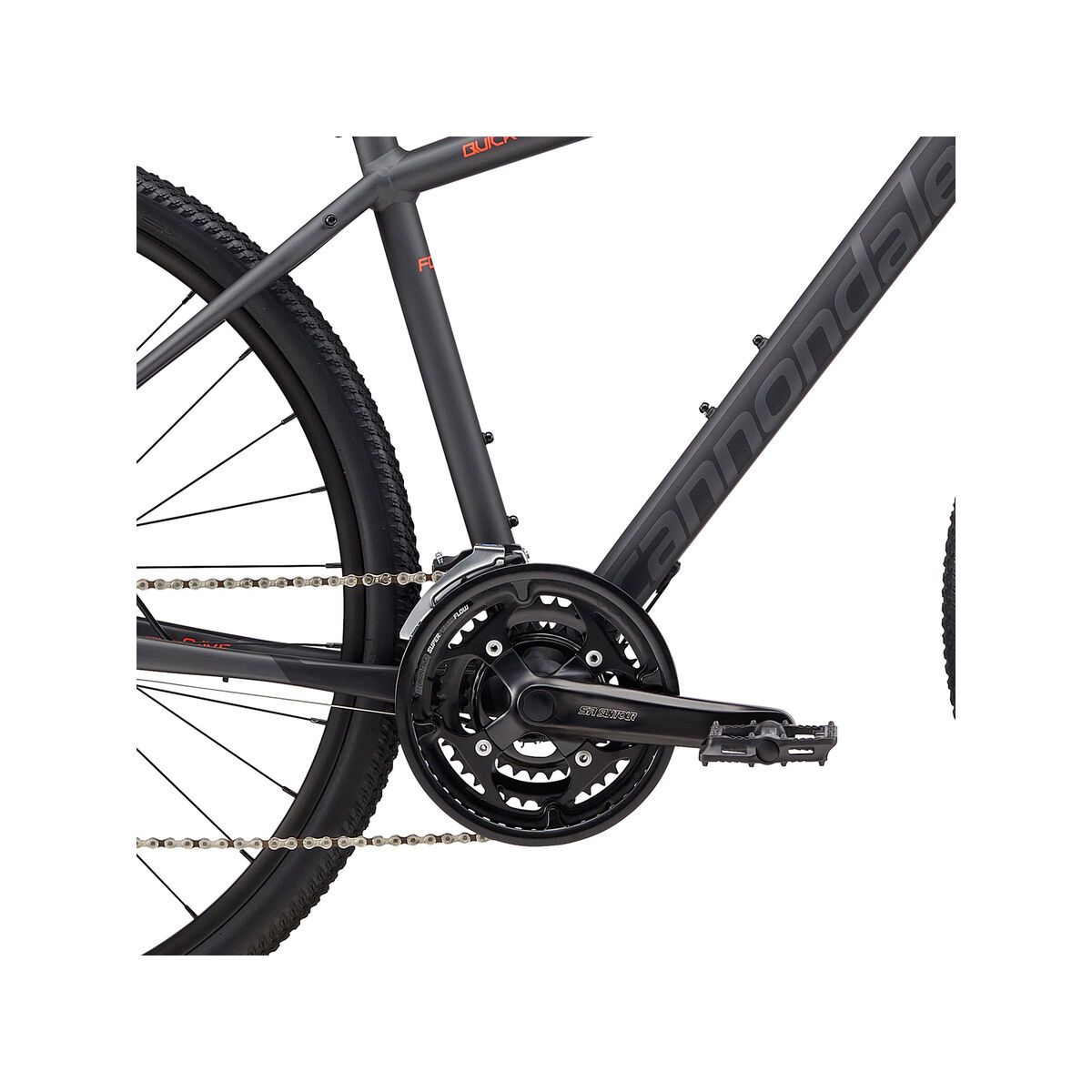 Cannondale Quick CX 4, nearly black w/ jet black and acid red, gloss - NBL - Bild 3