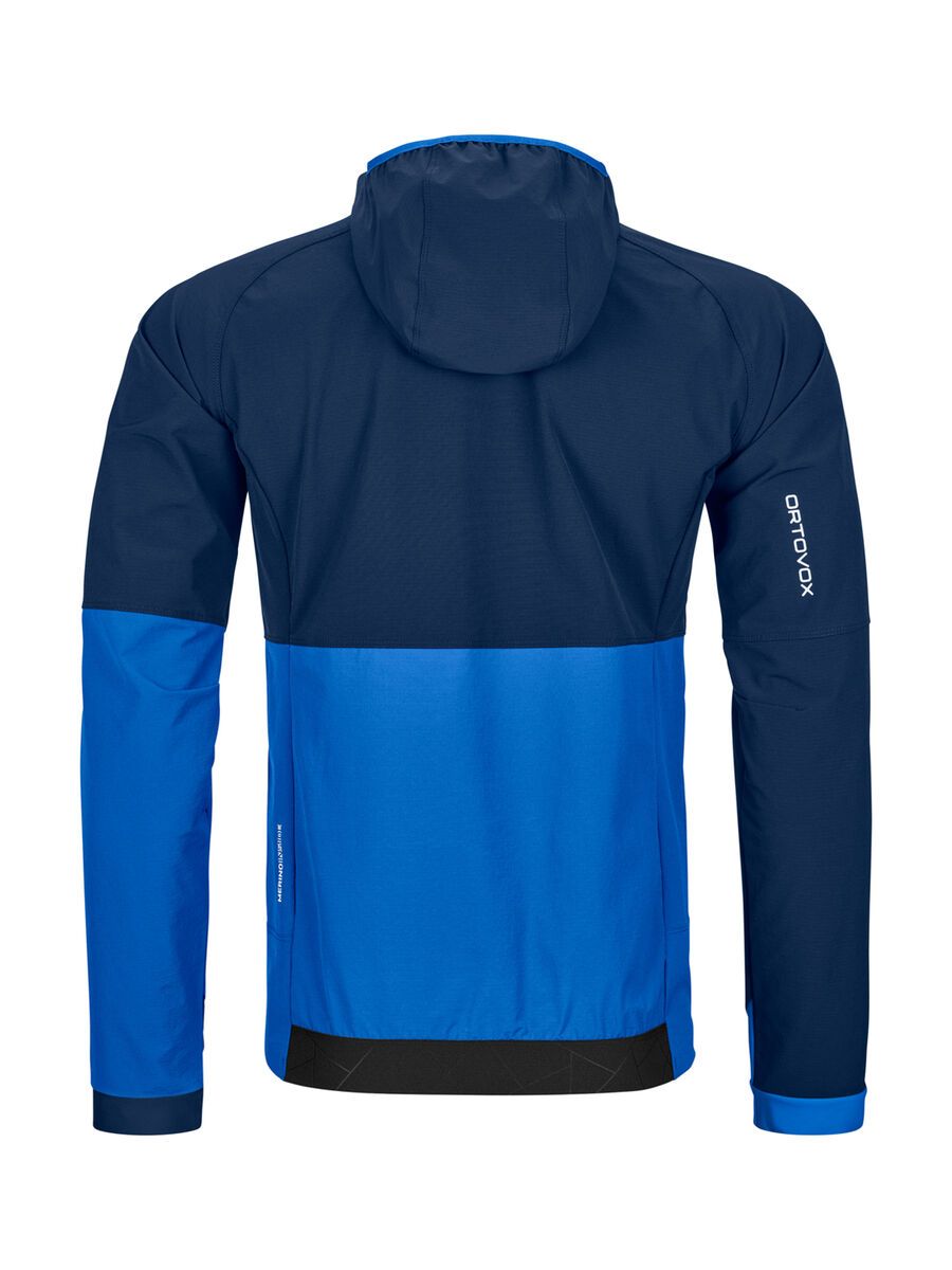 Ortovox Merino Airsolation Punta Berrino Hooded Jacket M, deep ocean - Bild 2