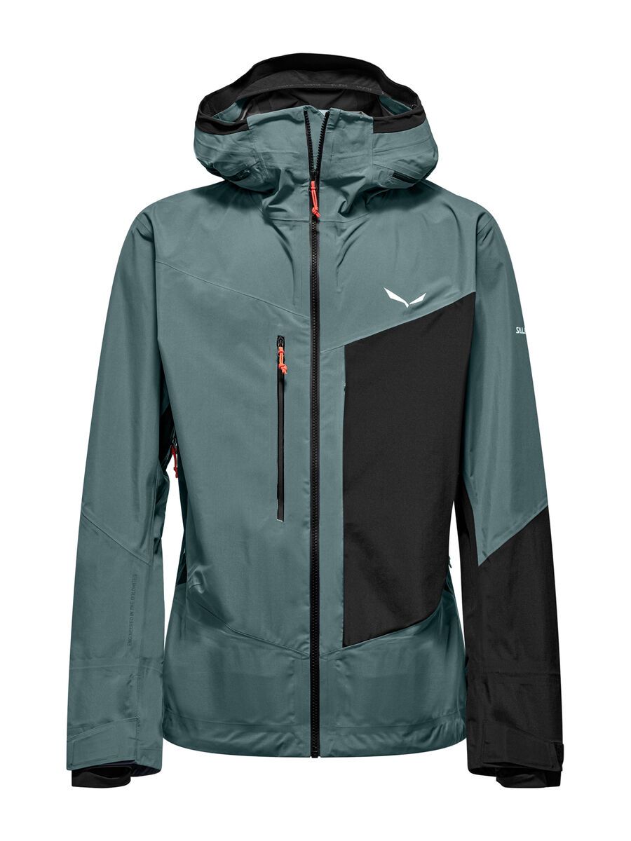 Salewa Sella 3 Layers Powertex Hardshell Jacke Herren, willow green - Bild 1