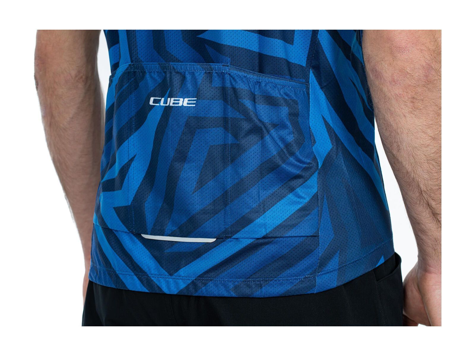 Cube ATX Trikot Full Zip CMPT kurzarm, blue - Bild 4