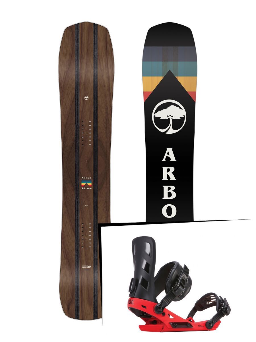 Set: Arbor A-Frame 2019 + Ride Revolt red - Bild 1