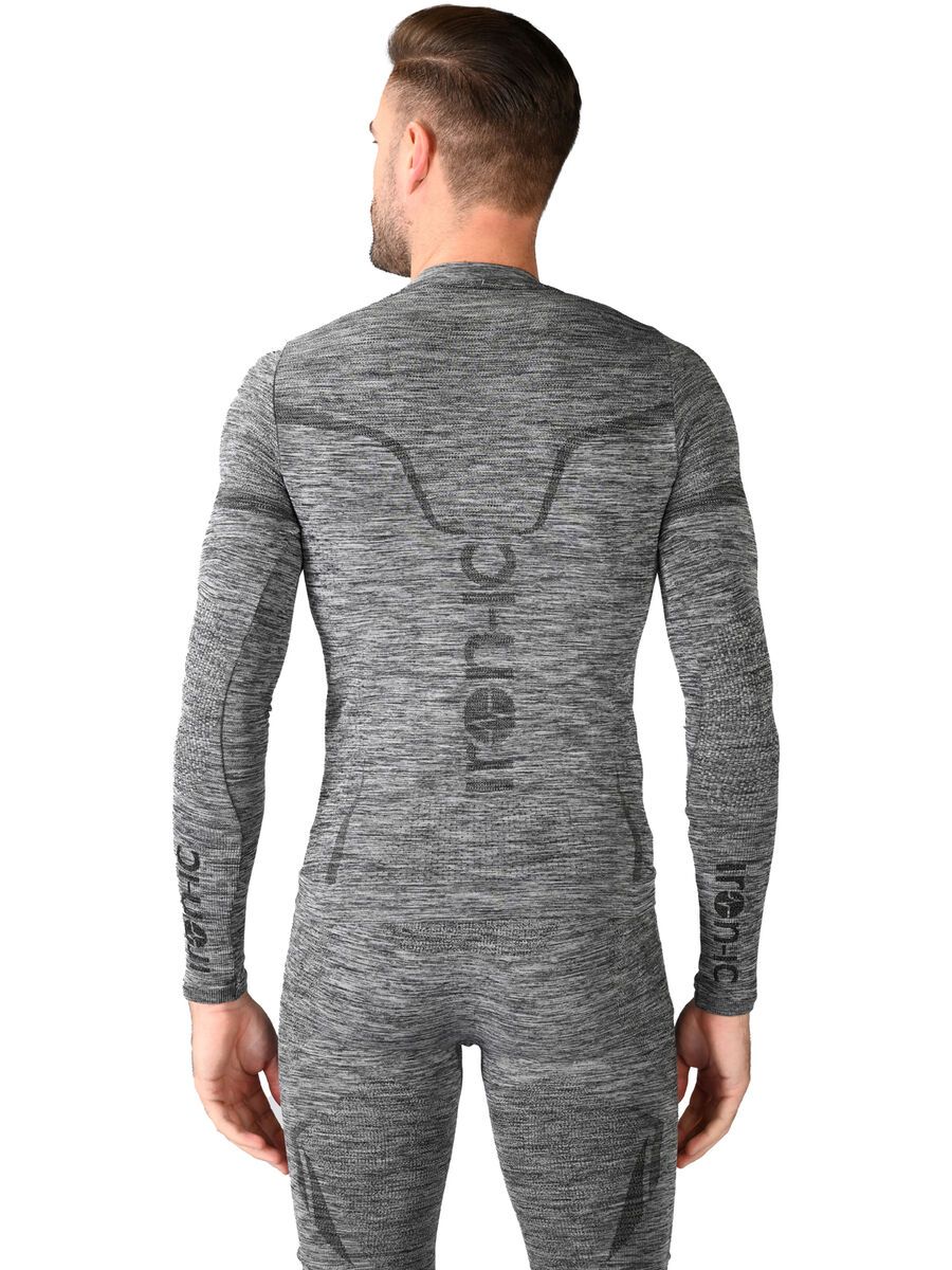 Iron-ic Long-Sleeve T-Shirt Performance 3DN Advance - Man, grey melange - Bild 5