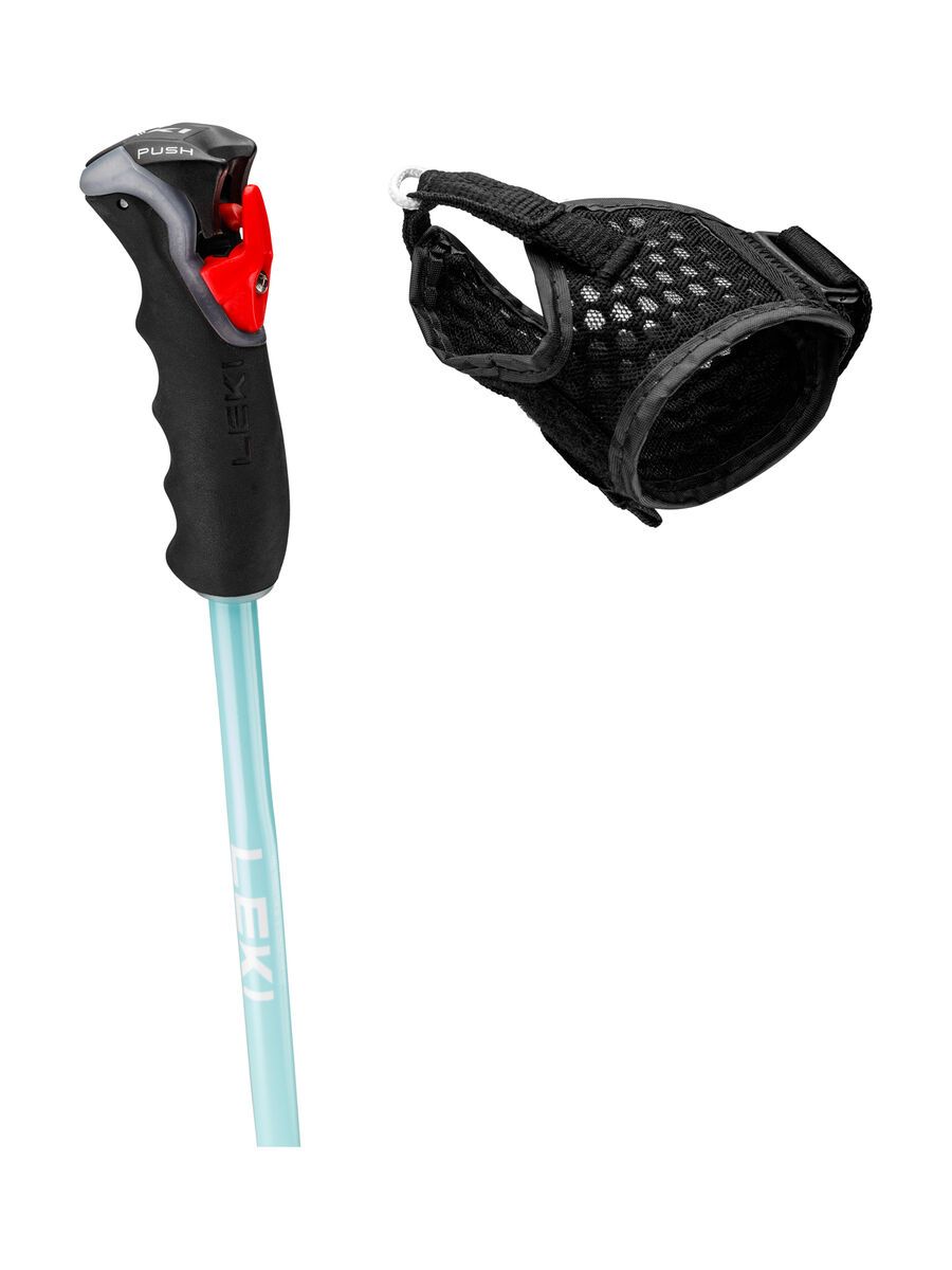 Leki Artena Airfoil 3D, dark anthracite/light turquoise/white - Bild 3