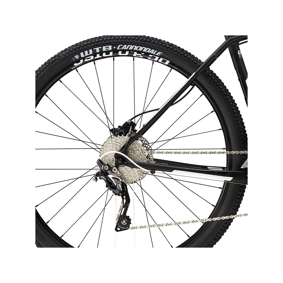 Cannondale Trail 29 2, jet black with magnesium white, gloss black, matte - Bild 4