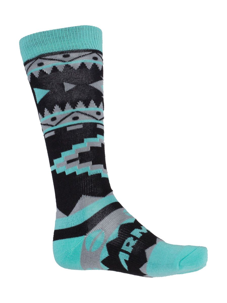 Armada Double Diamond Merino Sock, black - Bild 1