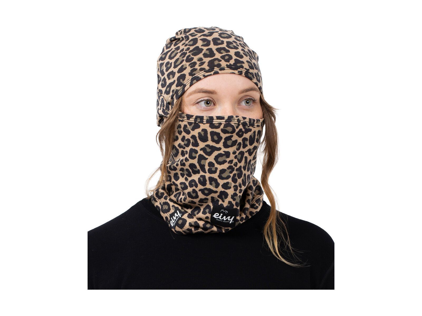 Eivy Hinge Merino Wool Balaclava, leopard - Bild 1