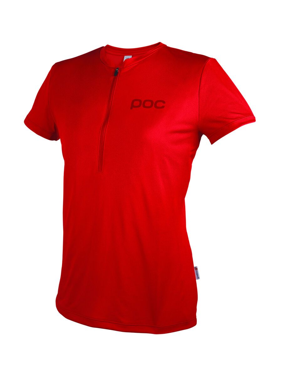POC Trail Light Zip WO Tee, pewter red - Bild 1