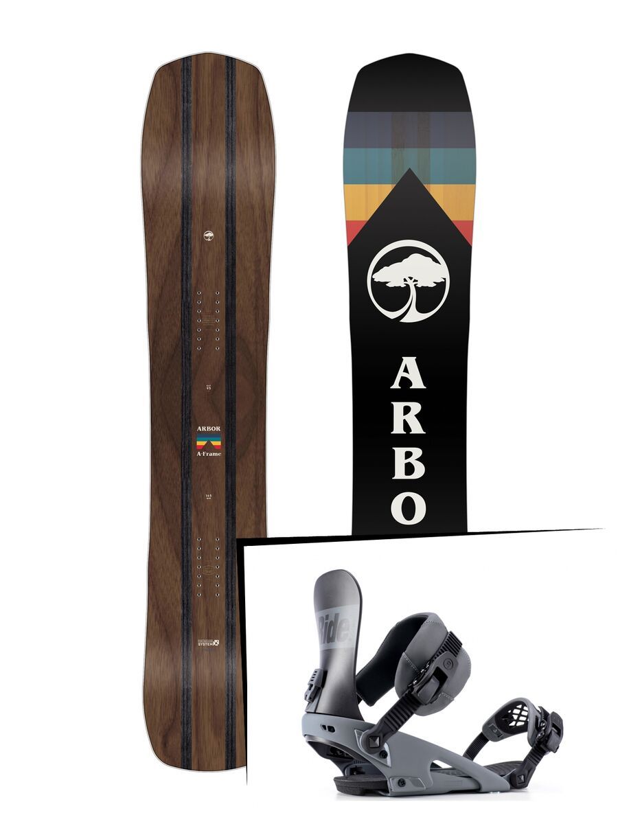 Set: Arbor A-Frame 2019 + Ride Rodeo grey - Bild 1