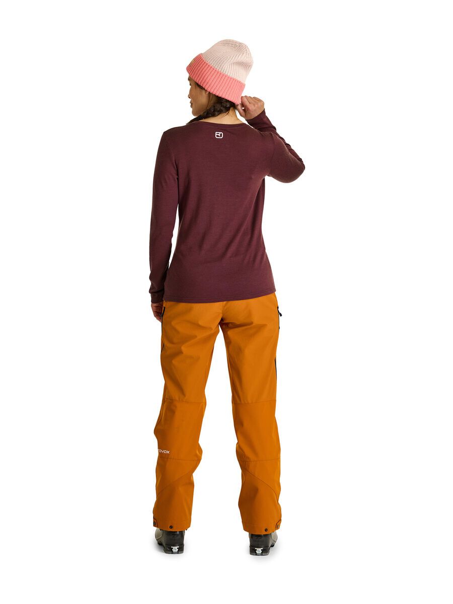 Ortovox 185 Merino Brand Outline LS W, winetasting - Bild 4