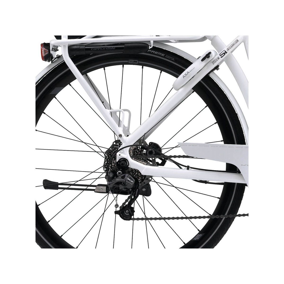 Cannondale E-Series 1 Headshok Step Trough 300Wh., magnesium white gloss - Bild 4